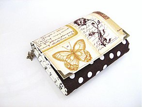 Peňaženky - Pretty Women- Zlatý motýlek - peněženka i na karty - 4065005_