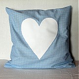 Úžitkový textil - Obliečka Belasá malá bodka - 4077525_