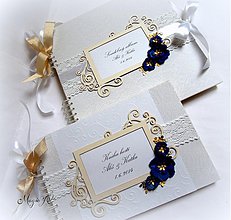 Papiernictvo - Svadobná kolekcia "Royal Blue Love" - 4079930_