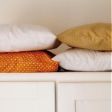Úžitkový textil - Obliečka Oranžová bodkovaná s čistým srdcom - 4087257_
