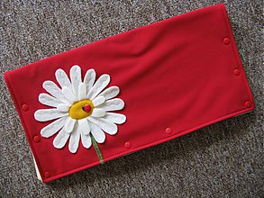 Detský textil - rukávnik na kočík s kvetinkami - 4097908_
