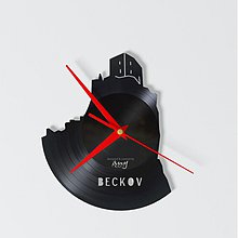 Hodiny - Beckov Castle - vinylové hodiny - 4097512_