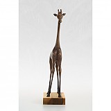 Sochy - Žirafa - bronzová socha - originál - limitovaná edícia - 4100852_