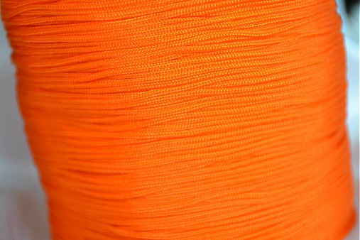  - Šnúrka nylon neonova oranžová, 1mm, 0.11€/meter - 4104828_