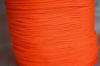Galantéria - Šnúrka nylon oranžová, 1mm, 0.11€/meter - 4104847_