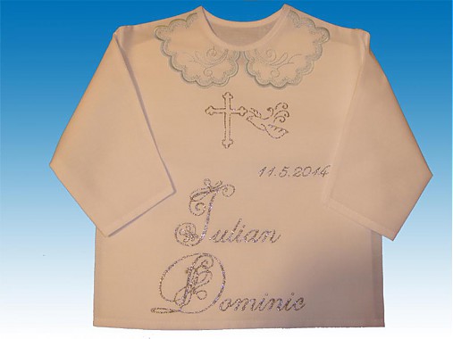 Detský textil - Košielky na krst - 4109384_