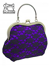 Spoločenská kabelka, kabelka dámská fialová 1055