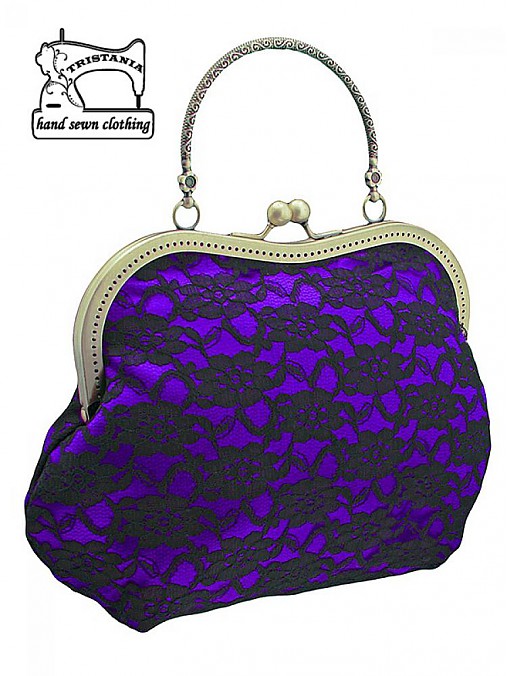 Spoločenská kabelka, kabelka dámská fialová 1055