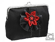 Spoločenská dámská kabelka  čierna 0850A
