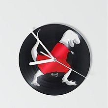 Hodiny - dino T-REX out - vinylové hodiny - 4117056_