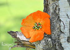 Brošne - oranžová - 4129274_