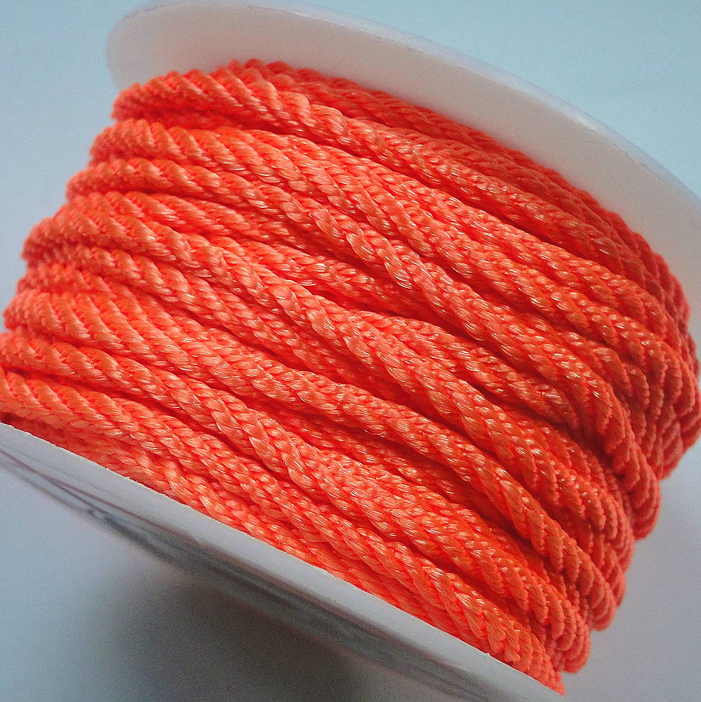 Šnúra točená 3mm-1m (oranžová)
