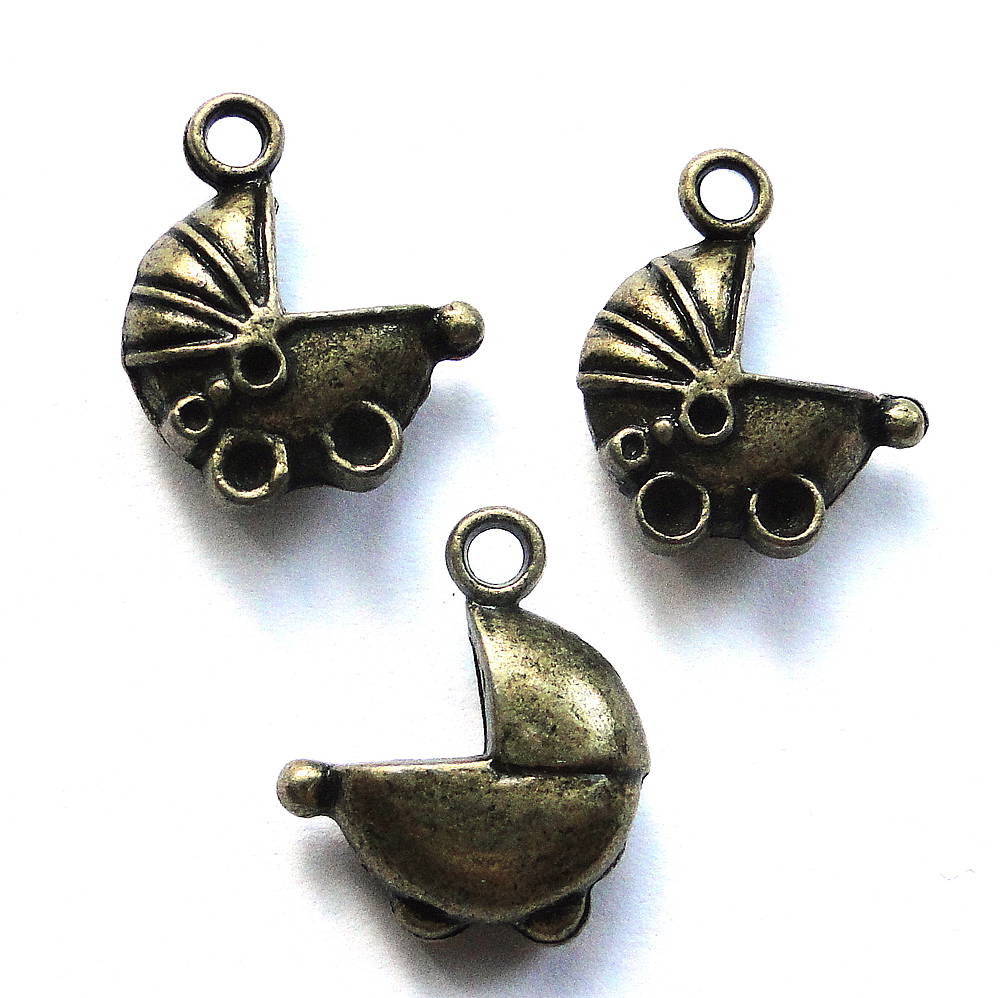 Prívesok-kočík 13x15mm-1ks