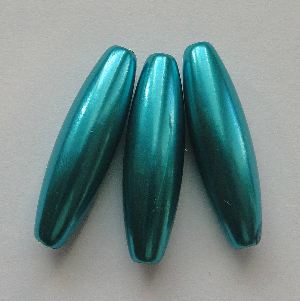 GLANCE plast ovál 10x30mm-1ks (tyrkys)