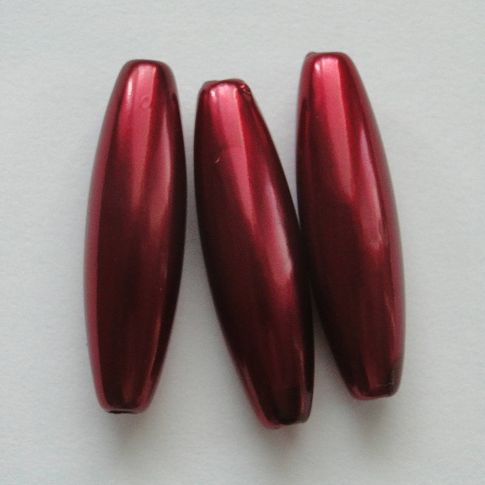 GLANCE plast ovál 10x30mm-1ks (bordó)