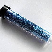 Korálky - Rokajl 2mm-MIX-30g (3-tyrkys/modrá) - 4131504_