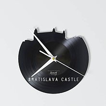 Hodiny - Bratislava Castle - vinylové hodiny - 4140553_