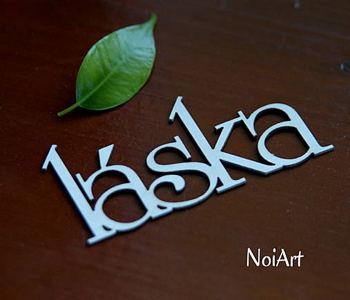 Papier - Papierový nápis LÁSKA - 4176396_