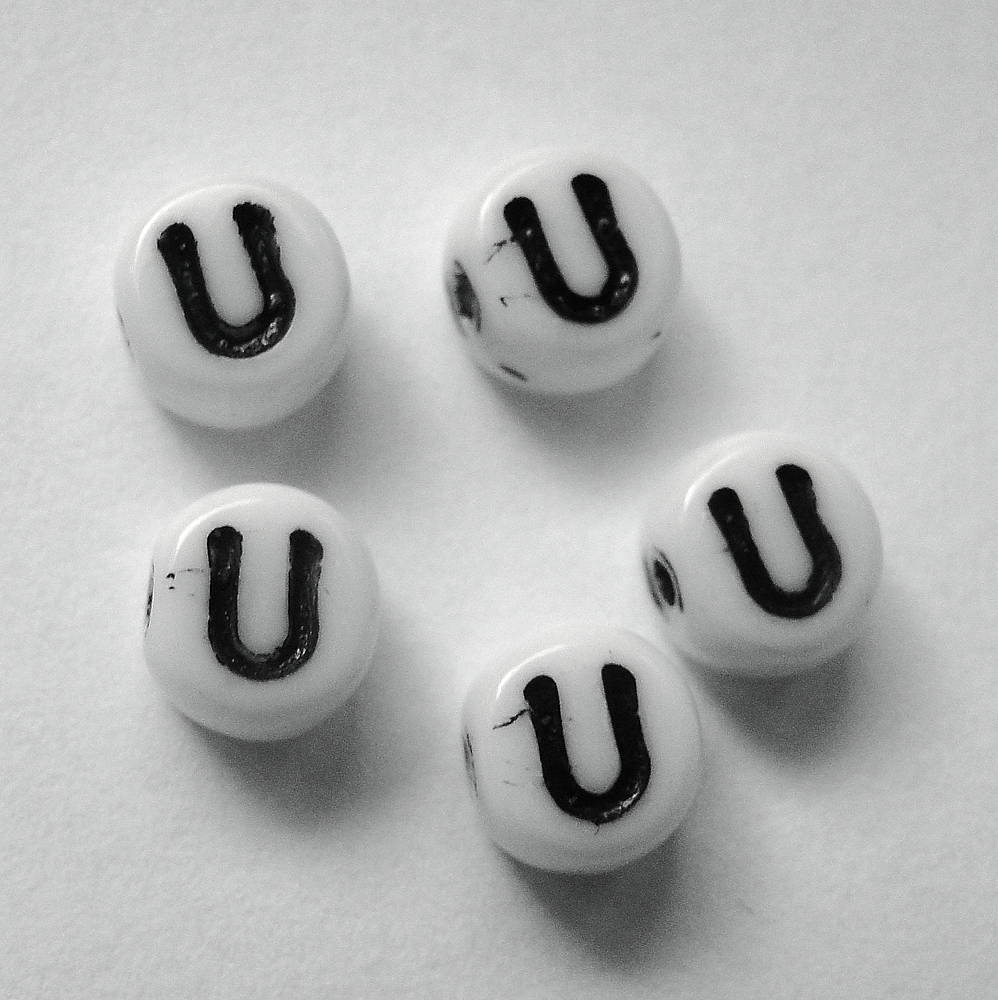 Písmenká sklenené (U-sklo-1ks)