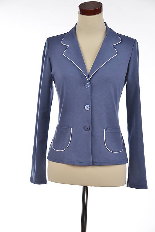 Dámske letné sako modré - Výpredaj