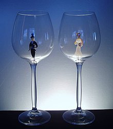 Nádoby - Svatební skleničky - 4182601_