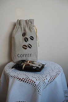Nákupné tašky - Caffe noir - darčekové vrecko na kávu - 4188358_
