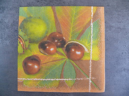 Papier - Servítka - gaštany - 4192141_