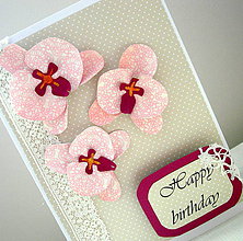 Papiernictvo - Pink orchid - 4202642_