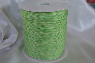 Galantéria - Šnúrka nylon trávová zelená, 1mm, 0.11€/meter - 4209663_