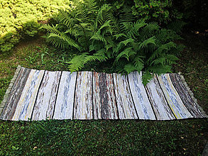 Úžitkový textil - Žlto-modro-hnedá variácia 190x73cm - 4210579_