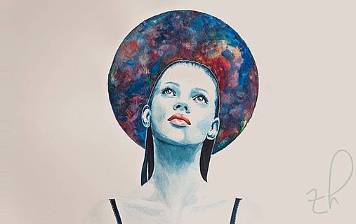 Kresby - melancholia PRINT - 4219399_