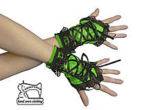 Rukavice - Dámské rukavičky s korzetovým šnurovaním 1340 - 4224710_