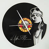 Hodiny - W. Axl Rose .. GUNS & ROSES - vinylové hodiny z LP - 4225271_