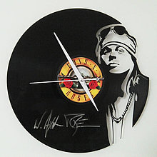 Hodiny - W. Axl Rose .. GUNS & ROSES - vinylové hodiny z LP - 4225271_