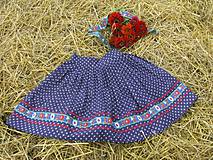 Sukne - Modrotlačová sukňa II. - 4246250_
