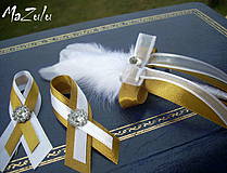Svadobné pierka - svadobné pierko pre ženícha /+ iné farebné  kombinácie/ - 4243325_
