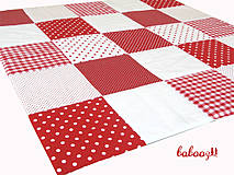 Detský textil - Patchworková deka 100x100cm - 4243580_
