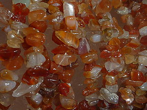 Minerály - Karneol (chalcedón červený) - zlomky - 4251619_