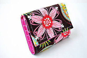 Peňaženky - Kvetovaná peňaženka - 4294051_