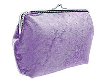 Dámská kabelka fialová zamatová 0470A