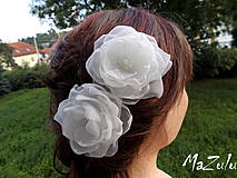 Ozdoby do vlasov - kvetinky aj pre nevestu - 4322307_