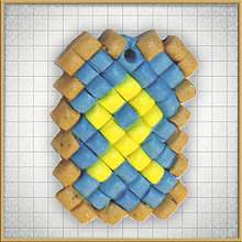 Náhrdelníky - Mozaikový prívesok  (Ako ryba vo vode) - 4323732_
