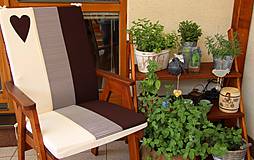 Úžitkový textil - Podsedák na stoličku , záhradné kreslo spodný diel - 4332784_