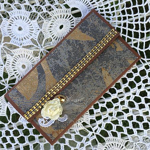 Papiernictvo - Obálka na peňažný dar {dark} - 4330868_