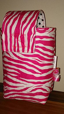 Detské doplnky - ružová zebra plienkovac - 4346200_