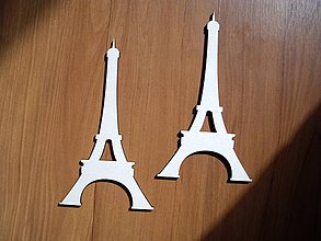 Materiál ručne robený - Dekorácia z dreva - Eiffelovka - 4355423_