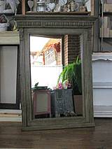 Zrkadlá - Starožitné drevené zrkadlo - 4378396_