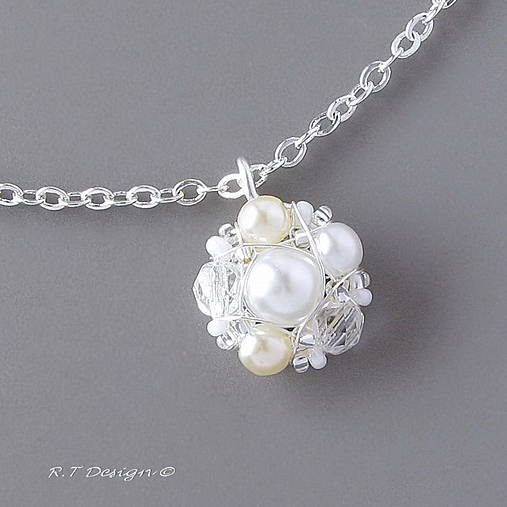 Náhrdelníky - Náhrdelník Nejen svatební... - 4383632_