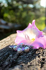 Sady šperkov - Strieborná súprava s perlami (Biele perly) - 4383761_