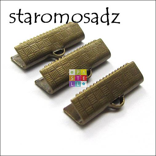 Komponenty - (4630) Koncovka na stužku, alebo kožu, 20 x 7 mm - 1 ks - 4394375_